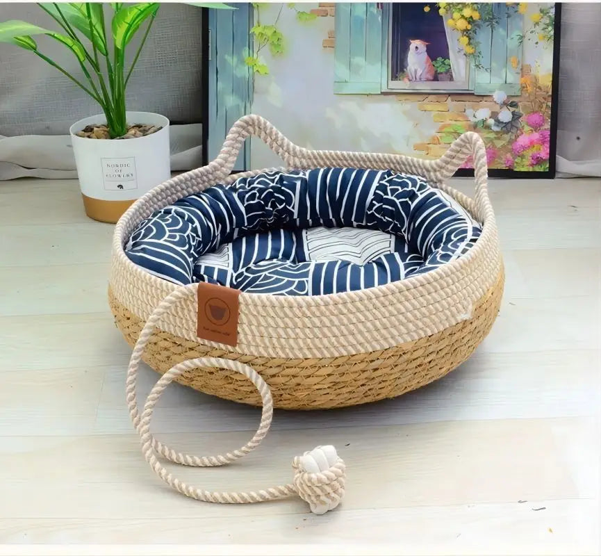 Rattan Cat Bed