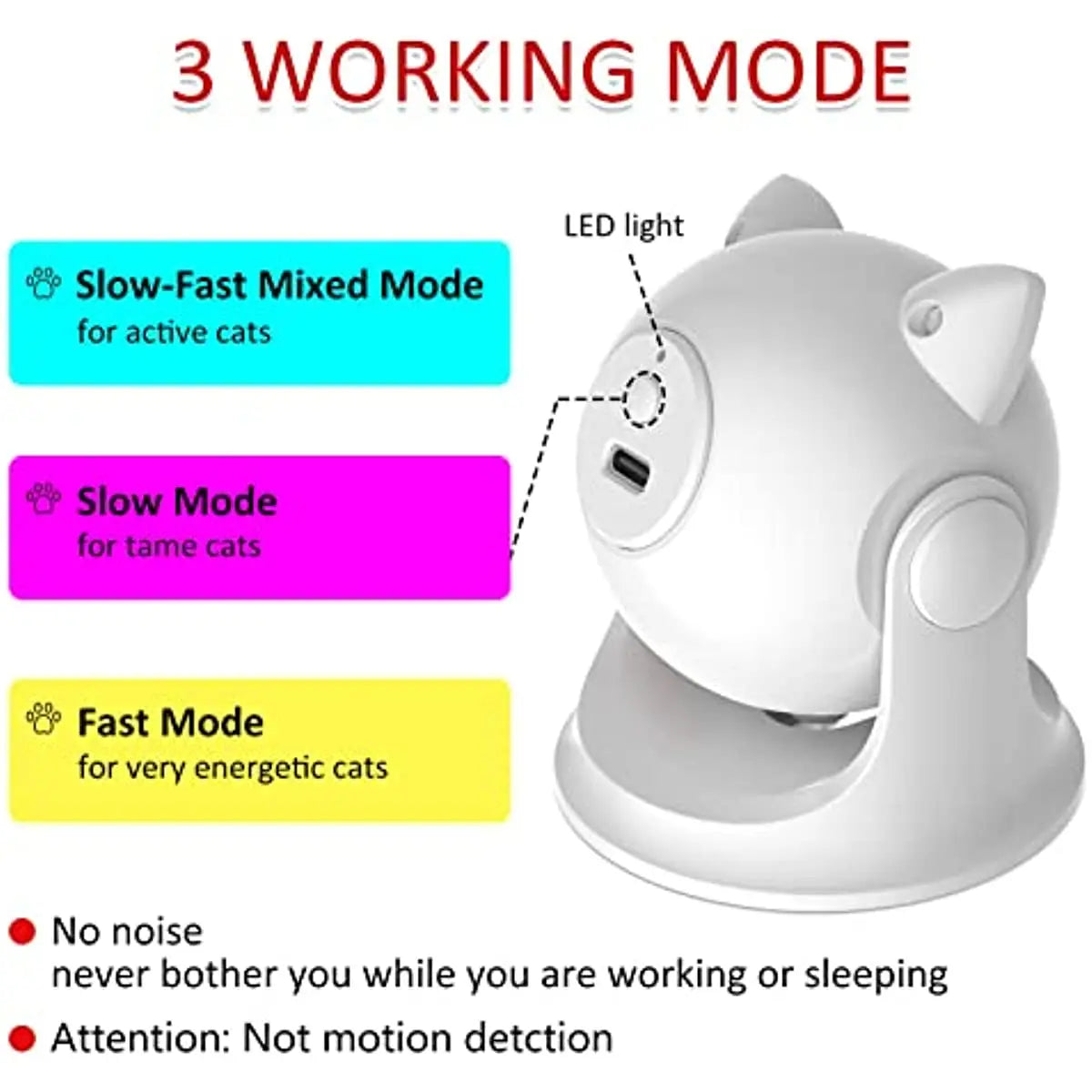 Rechargeable Motion Activated Laser Toy