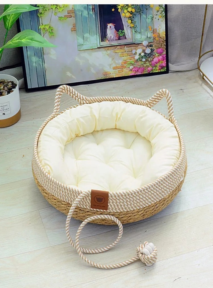 Rattan Cat Bed